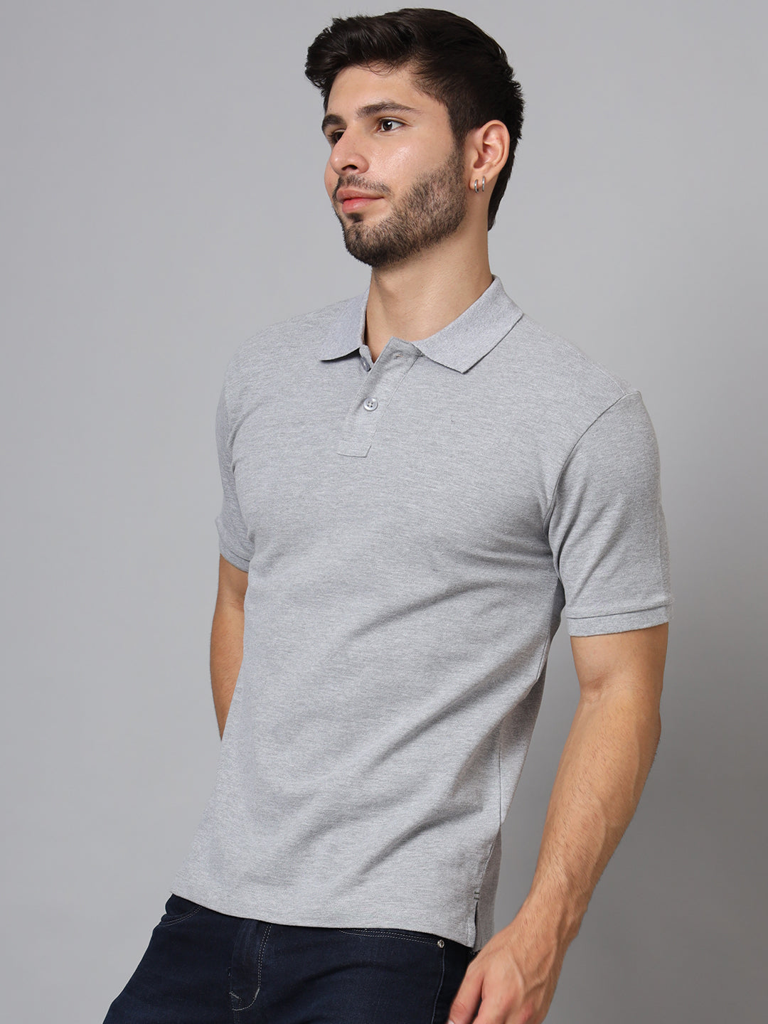 Solid Grey Heather - Polo