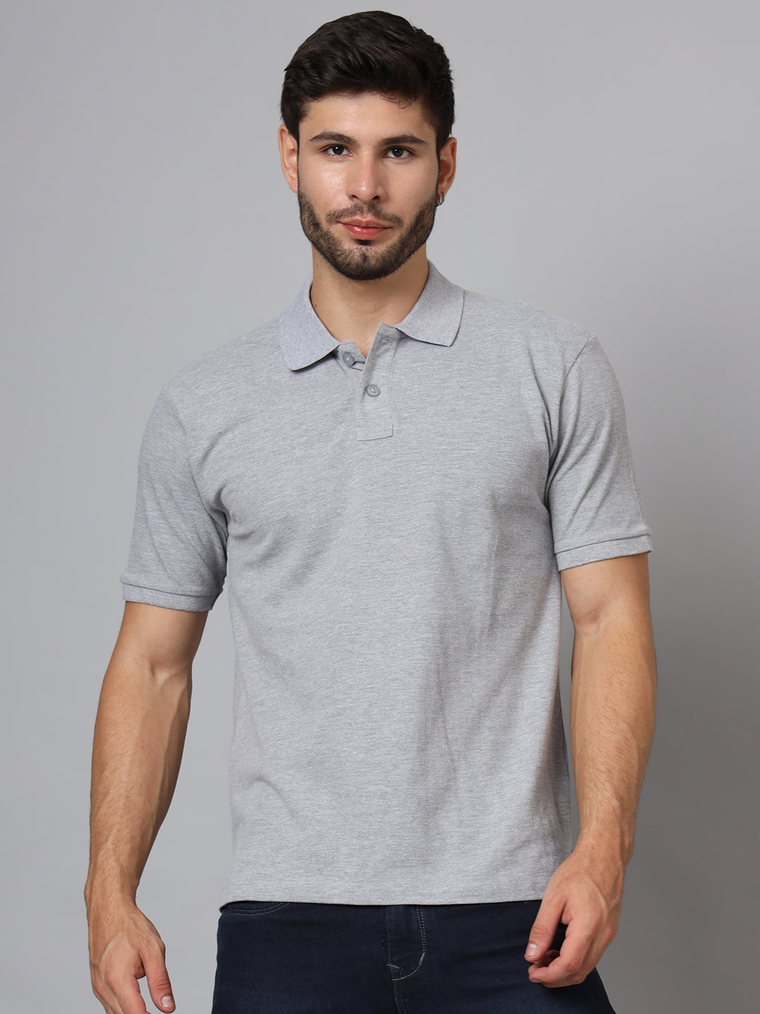 Solid Grey Heather - Polo