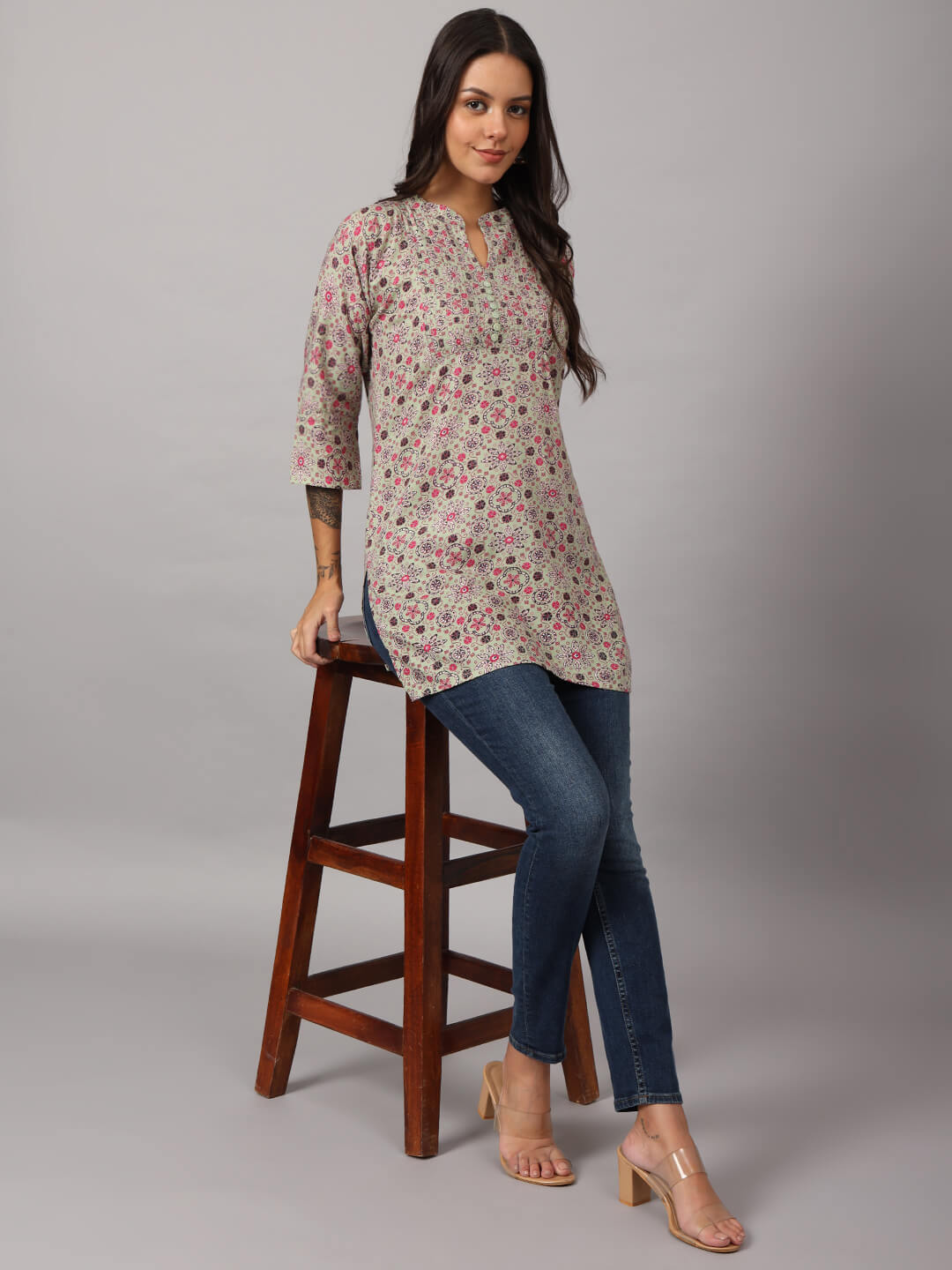 Printed Cotton Ethnic Tunic