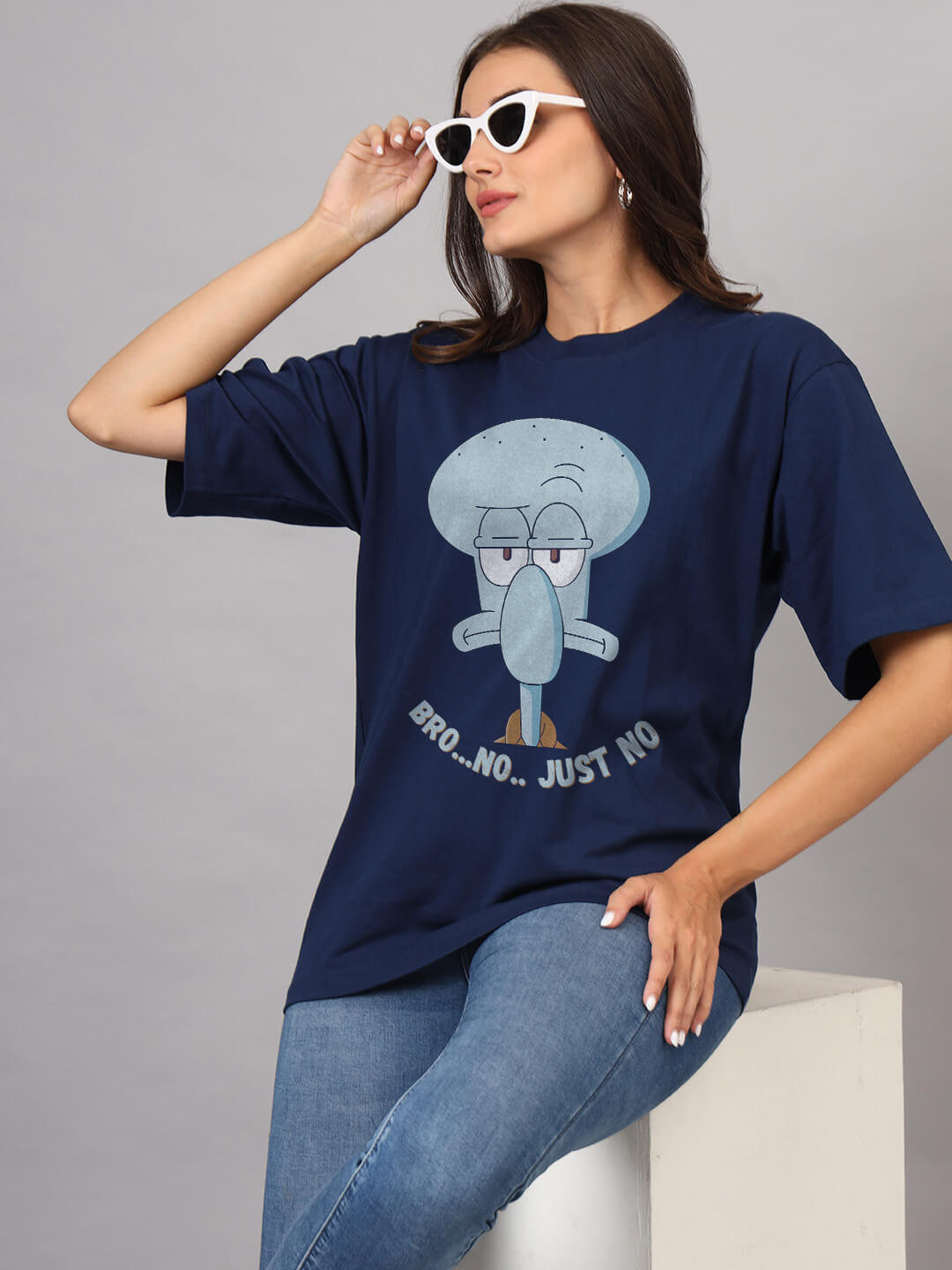 Just No - Oversized T-Shirts | Navy Blue