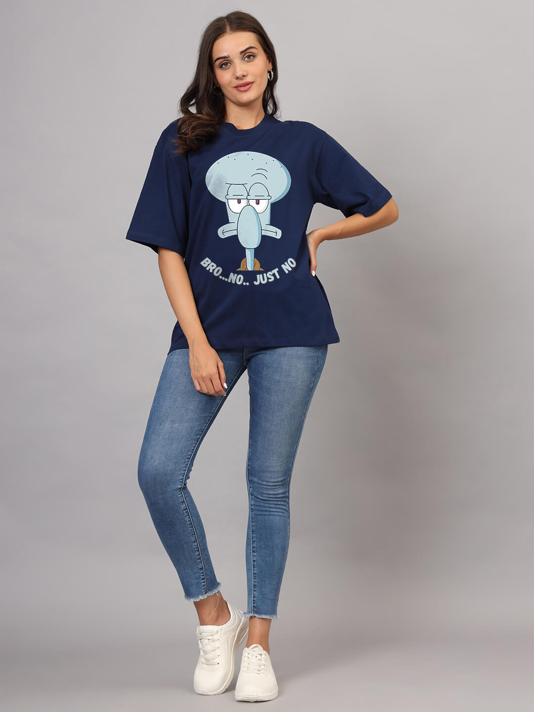 Just No - Oversized T-Shirts | Navy Blue