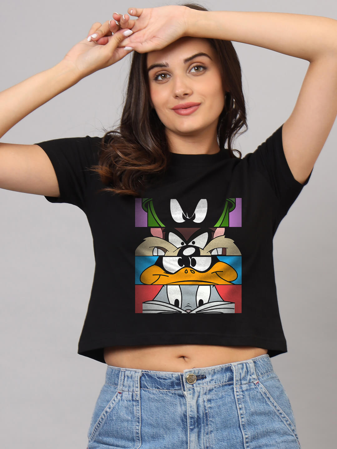 Looney Tunes - Crop Top | Black