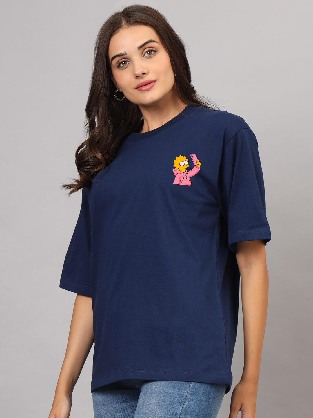 Selfie Queen - Oversized T-Shirts | Navy Blue