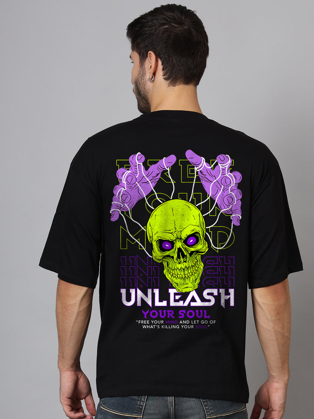 Unleash Your Soul - Oversized T-Shirts | Black